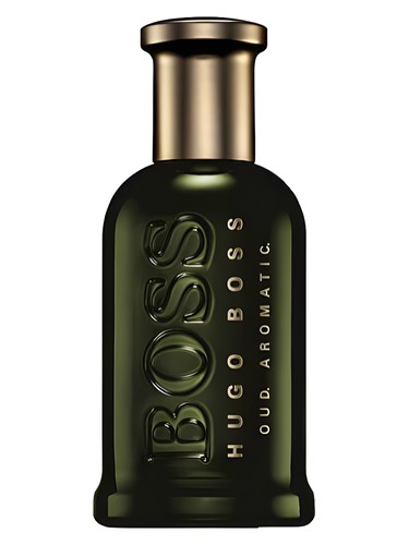 Frasco de Boss Bottled Oud Aromatic, de Hugo Boss