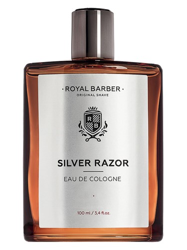 Frasco de Silver Razor Eau De Cologne, de Royal Barber