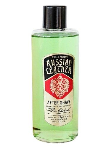 Frasco de Russian Leather After Shave, de Prince Obolenski