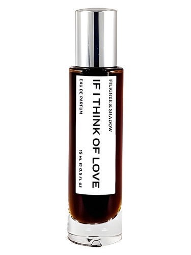 Frasco de IF I THINK OF LOVE, de Filigree & Shadow