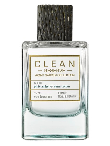 Frasco de White Amber & Warm Cotton, de Clean