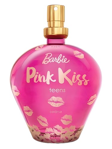 Frasco de Barbie Pink Kiss, de Avon