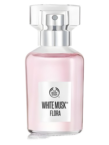 Frasco de White Musk Flora, de The Body Shop