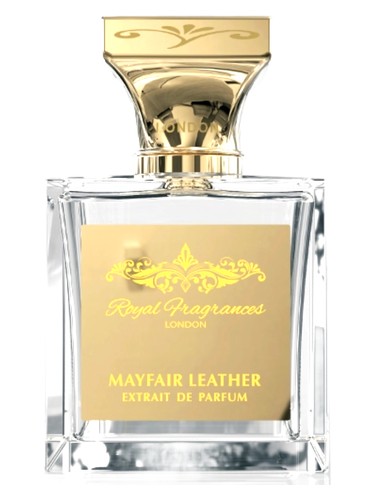 Frasco de Mayfair Leather, de Royal Fragrances London