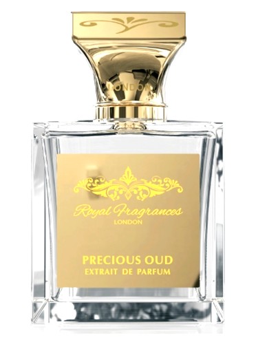 Frasco de Precious Oud, de Royal Fragrances London