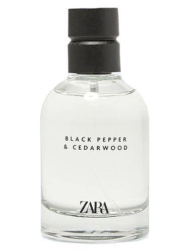 Frasco de Black Pepper & Cedarwood, de Zara