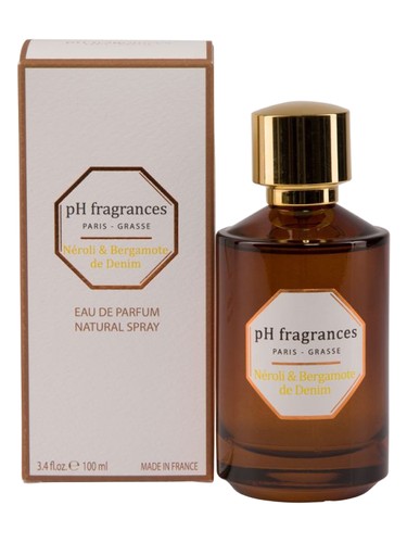 Frasco de Neroli & Bergamote of Denim, de pH Fragrances