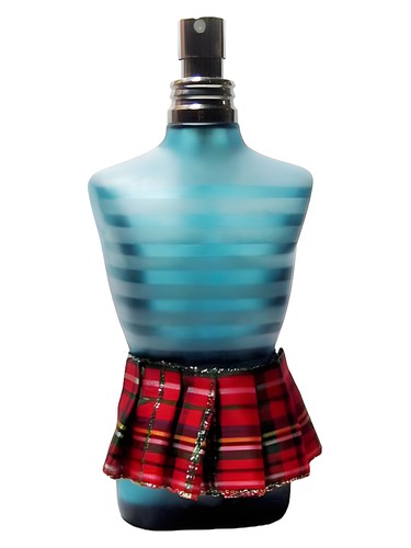 Frasco de Le Male Kilt, de Jean Paul Gaultier