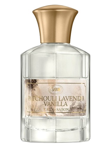 Frasco de Patchouli Lavender Vanilla, de Sabon