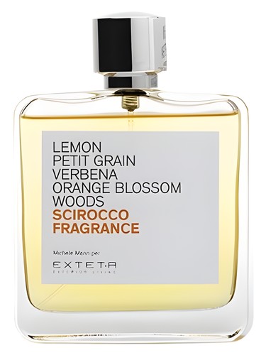 Frasco de Scirocco Fragrance, de Exteta