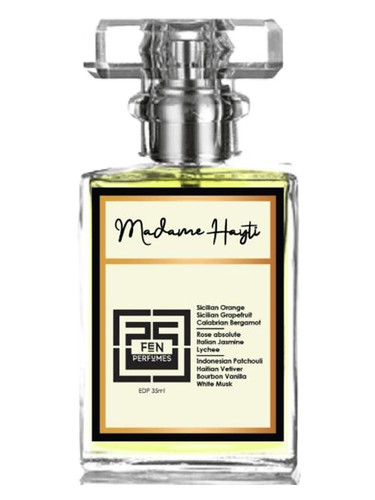 Frasco de Madame Hayti, de FEN Perfumes