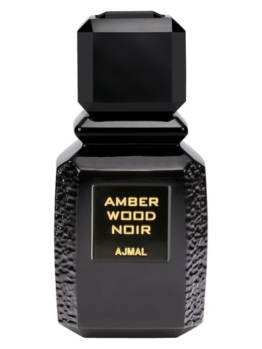 Frasco de Amber Wood Noir, de Ajmal