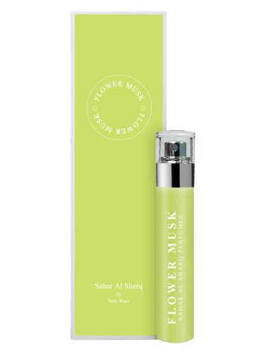 Frasco de Flower Musk, de Sahar Al Sharq Perfumes