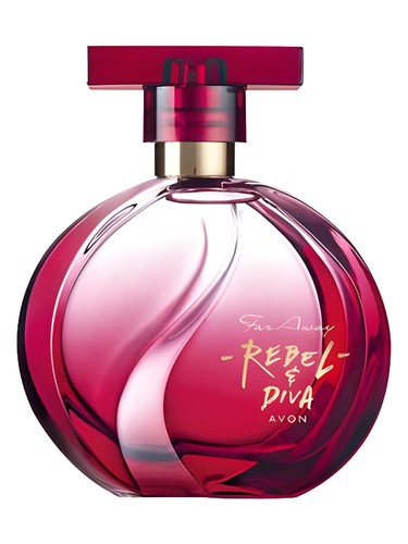 Frasco de Far Away Rebel & Diva — Avon