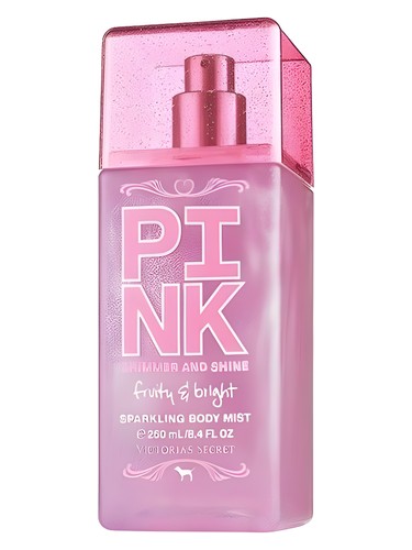 Frasco de Fruity & Bright Shimmer, de Victoria's Secret