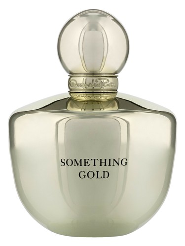 Frasco de Something Gold, de Oscar de la Renta