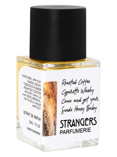 Frasco de Roasted Coffee Cigarette Whisky Come And Get Your Suede Honey Baby — Strangers Parfumerie