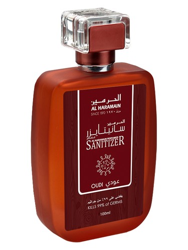 Frasco de Oudi Sanitizer, de Al Haramain Perfumes
