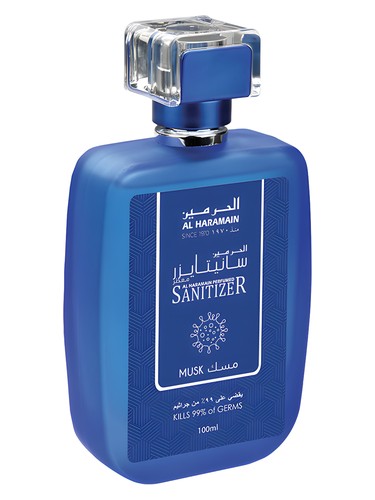 Frasco de Musk Sanitizer, de Al Haramain Perfumes