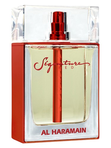 Frasco de Haramain Signature Red, de Al Haramain Perfumes