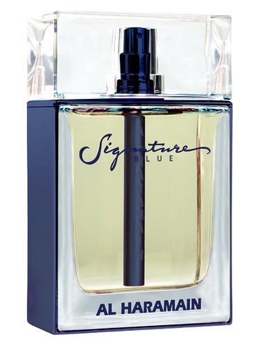 Frasco de Haramain Signature Blue, de Al Haramain Perfumes