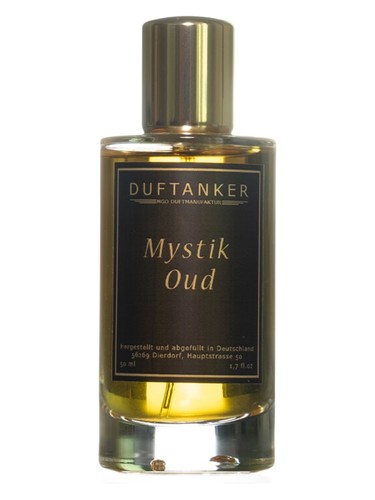 Frasco de Mystic Oud, de MGO Duftanker