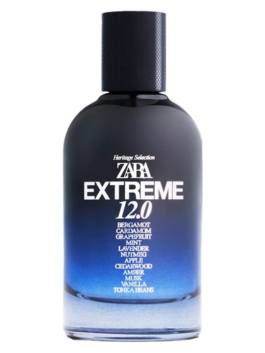 Frasco de Extreme 12.0, de Zara