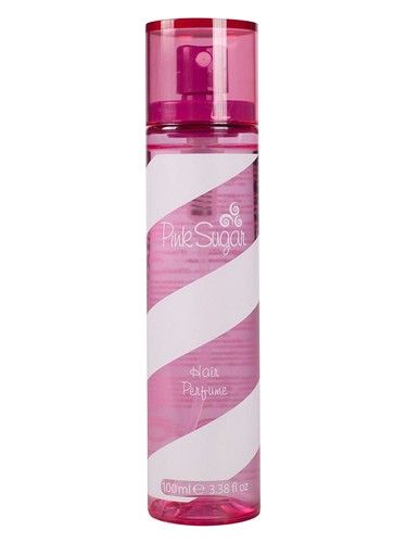 Frasco de Pink Sugar Hair Mist, de Aquolina