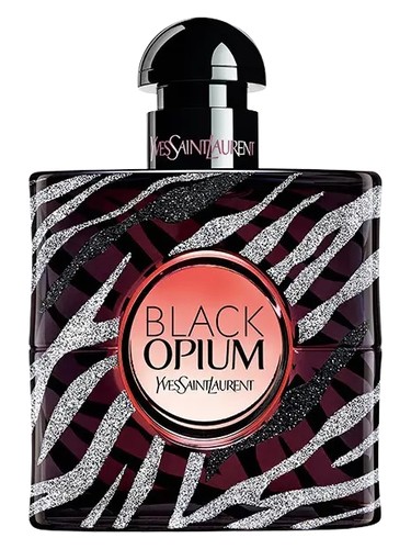 Frasco de Black Opium Zebra Collector, de Yves Saint Laurent