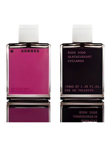 Frasco de Rose Wood Blackcurrant Cyclamen, de Korres