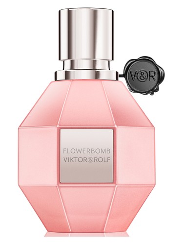 Frasco de Flowerbomb Pearly Coral Pink Limited Edition, de Viktor&Rolf