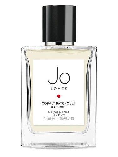 Frasco de Cobalt Patchouli & Cedar, de Jo Loves