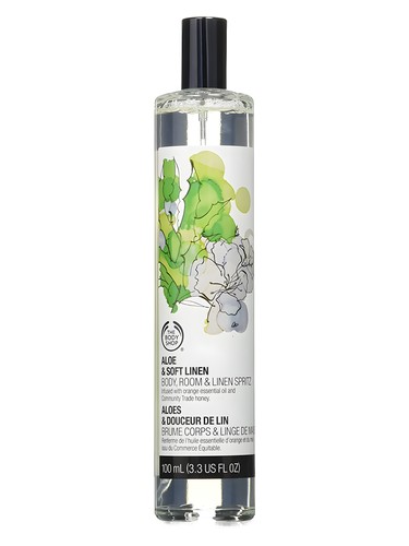 Frasco de Aloe & Soft Linen, de The Body Shop