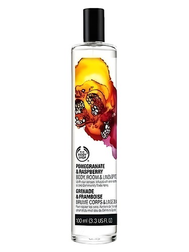 Frasco de Pomegranate & Raspberry, de The Body Shop