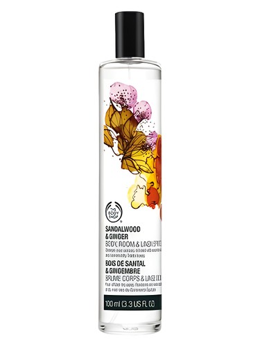 Frasco de Sandalwood & Ginger, de The Body Shop