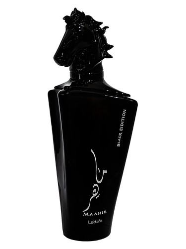 Frasco de Maahir Black Edition — Lattafa Perfumes