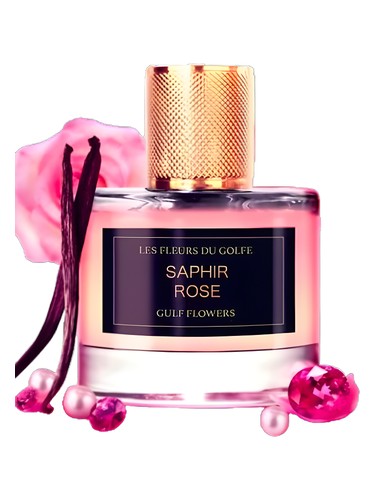 Frasco de Saphir Rose, de Les Fleurs du Golfe