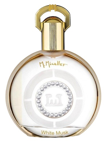 Frasco de White Musk, de M. Micallef