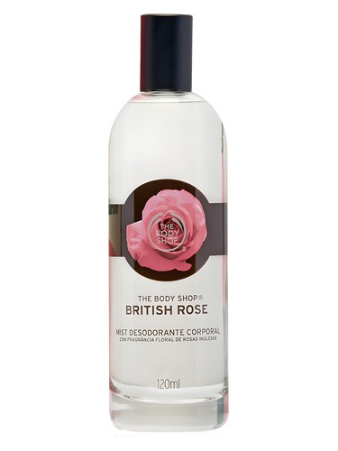 Frasco de British Rose, de The Body Shop