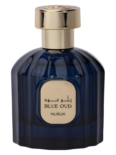 Frasco de Blue Oud, de Nusuk