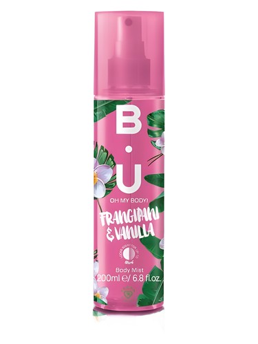 Frasco de BU Frangipani & Vanilla, de Sarantis