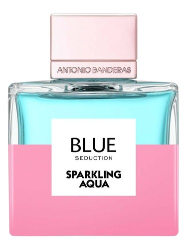 Frasco de Blue Seduction Sparkling Aqua, de Antonio Banderas