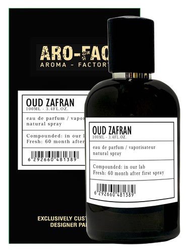 Frasco de Oud Zafran — ARO-FAC Aroma Factory