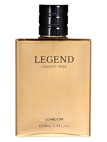Frasco de Legend Classic Gold, de Lonkoom Parfum