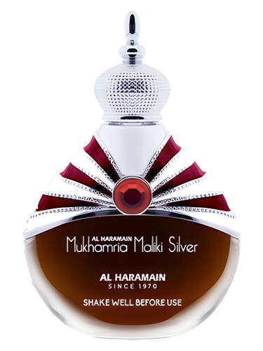 Frasco de Mukhamria Maliki Silver, de Al Haramain Perfumes
