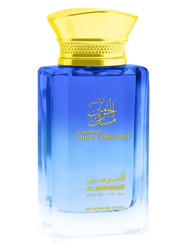 Frasco de Musk Collection, de Al Haramain Perfumes