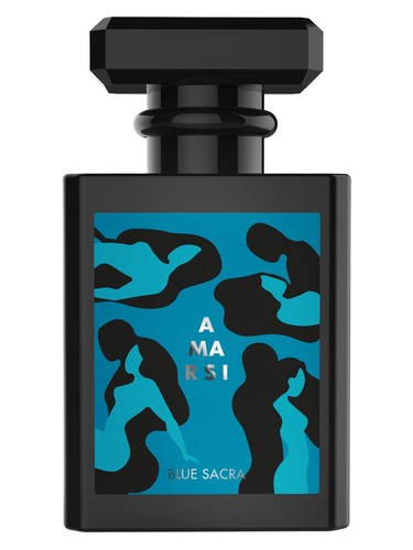 Frasco de Blue Sacra, de Amarsi Fragrances