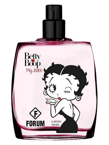 Frasco de Betty Boop My Jeans, de Forum Perfumes