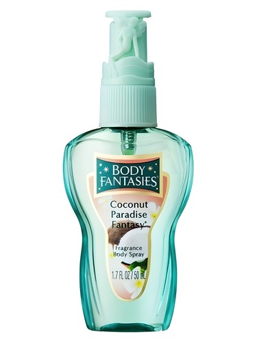 Frasco de Body Fantasies Coconut Paradise Fantasy — Parfums de Coeur