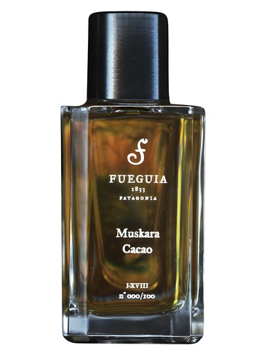 Frasco de Muskara Cacao, de Fueguia 1833